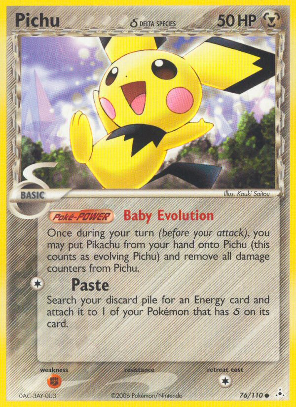 Pichu (76/110) (Delta Species) [EX: Holon Phantoms] - Card Brawlers | Quebec | Canada | Yu-Gi-Oh!