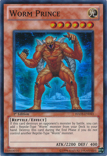 Worm Prince [HA02-EN053] Super Rare - Card Brawlers | Quebec | Canada | Yu-Gi-Oh!