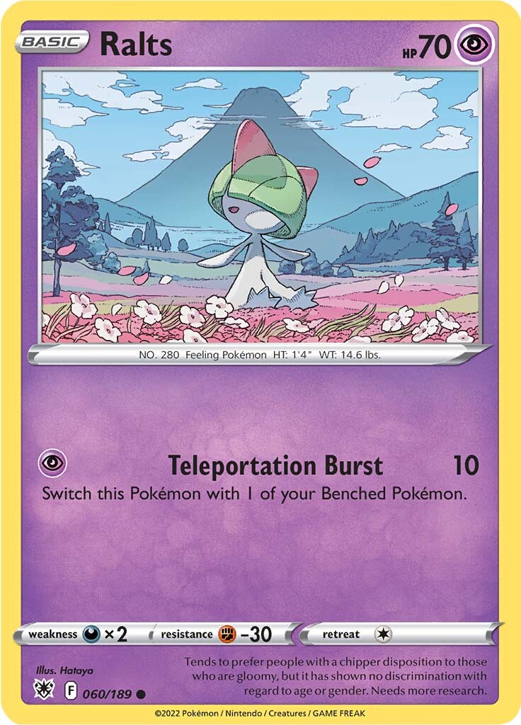 Ralts (060/189) [Sword & Shield: Astral Radiance] - Card Brawlers | Quebec | Canada | Yu-Gi-Oh!