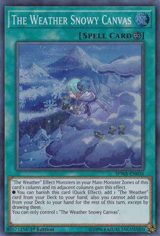 The Weather Snowy Canvas [SPWA-EN036] Super Rare - Yu-Gi-Oh! - Card Brawlers | Quebec | Canada |