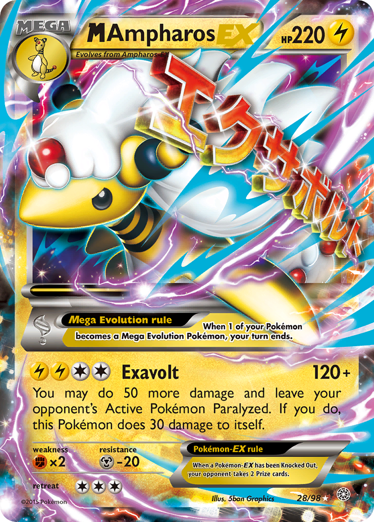 M Ampharos EX (28/98) [XY: Ancient Origins] - Card Brawlers | Quebec | Canada | Yu-Gi-Oh!
