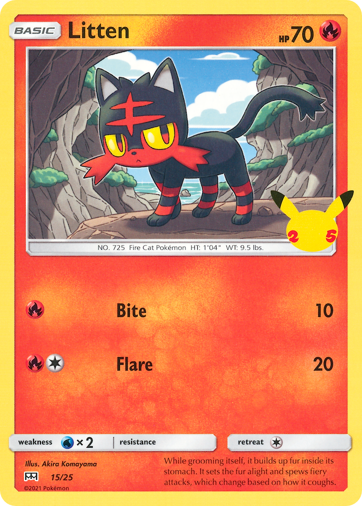 Litten (15/25) [McDonald's 25th Anniversary] - Card Brawlers | Quebec | Canada | Yu-Gi-Oh!