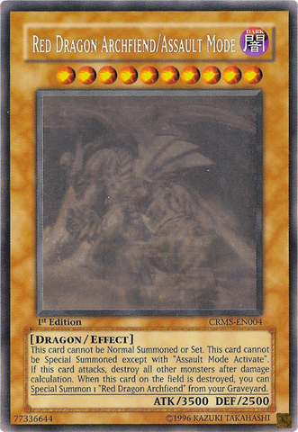 Red Dragon Archfiend/Assault Mode [CRMS-EN004] Ghost Rare - Card Brawlers | Quebec | Canada | Yu-Gi-Oh!