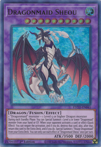 Dragonmaid Sheou [ETCO-EN041] Ultra Rare - Card Brawlers | Quebec | Canada | Yu-Gi-Oh!