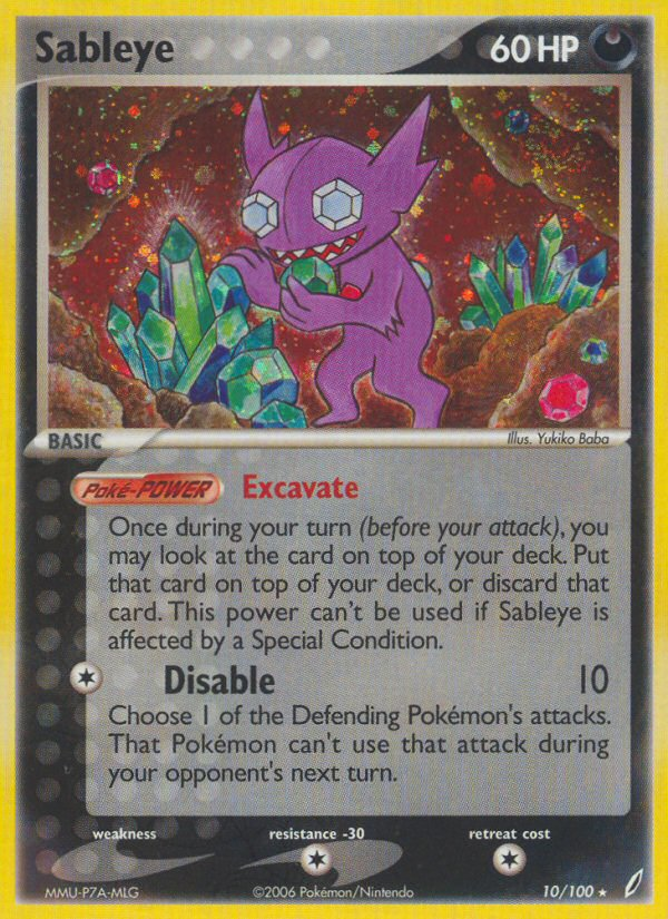 Sableye (10/100) [EX: Crystal Guardians] - Card Brawlers | Quebec | Canada | Yu-Gi-Oh!