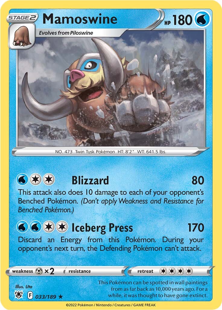 Mamoswine (033/189) [Sword & Shield: Astral Radiance] - Card Brawlers | Quebec | Canada | Yu-Gi-Oh!