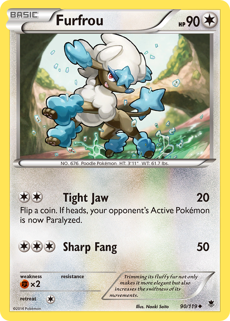Furfrou (90/119) [XY: Phantom Forces] - Card Brawlers | Quebec | Canada | Yu-Gi-Oh!