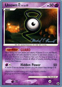 Unown G LV.17 (57/106) (Boltevoir - Michael Pramawat) [World Championships 2010] - Card Brawlers | Quebec | Canada | Yu-Gi-Oh!