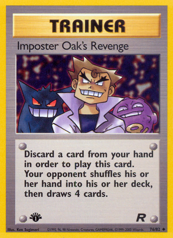 Imposter Oak's Revenge (76/82) [Team Rocket 1st Edition] - Card Brawlers | Quebec | Canada | Yu-Gi-Oh!