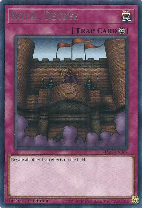 Royal Decree [MAZE-EN064] Rare - Card Brawlers | Quebec | Canada | Yu-Gi-Oh!