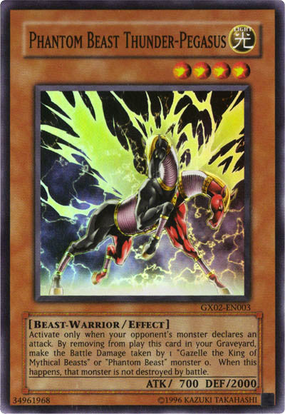 Phantom Beast Thunder-Pegasus [GX02-EN003] Super Rare - Card Brawlers | Quebec | Canada | Yu-Gi-Oh!