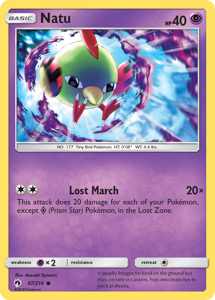 Natu (87/214) [Sun & Moon: Lost Thunder] - Card Brawlers | Quebec | Canada | Yu-Gi-Oh!