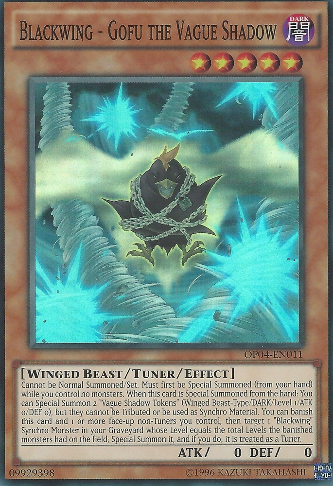 Blackwing - Gofu the Vague Shadow [OP04-EN011] Super Rare - Yu-Gi-Oh! - Card Brawlers | Quebec | Canada |