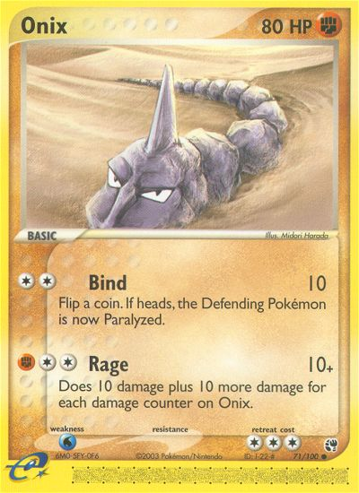 Onix (71/100) [EX: Sandstorm] - Card Brawlers | Quebec | Canada | Yu-Gi-Oh!