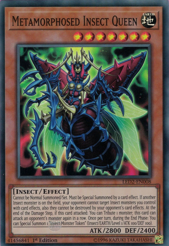 Metamorphosed Insect Queen [LED2-EN008] Super Rare - Card Brawlers | Quebec | Canada | Yu-Gi-Oh!
