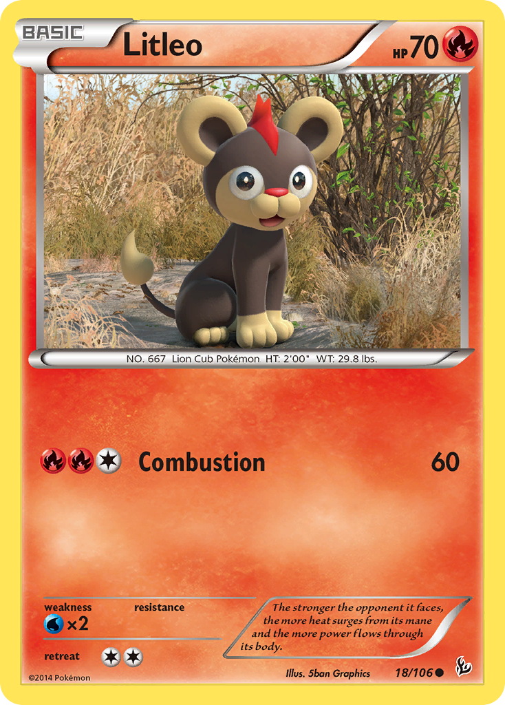 Litleo (18/106) [XY: Flashfire] - Card Brawlers | Quebec | Canada | Yu-Gi-Oh!