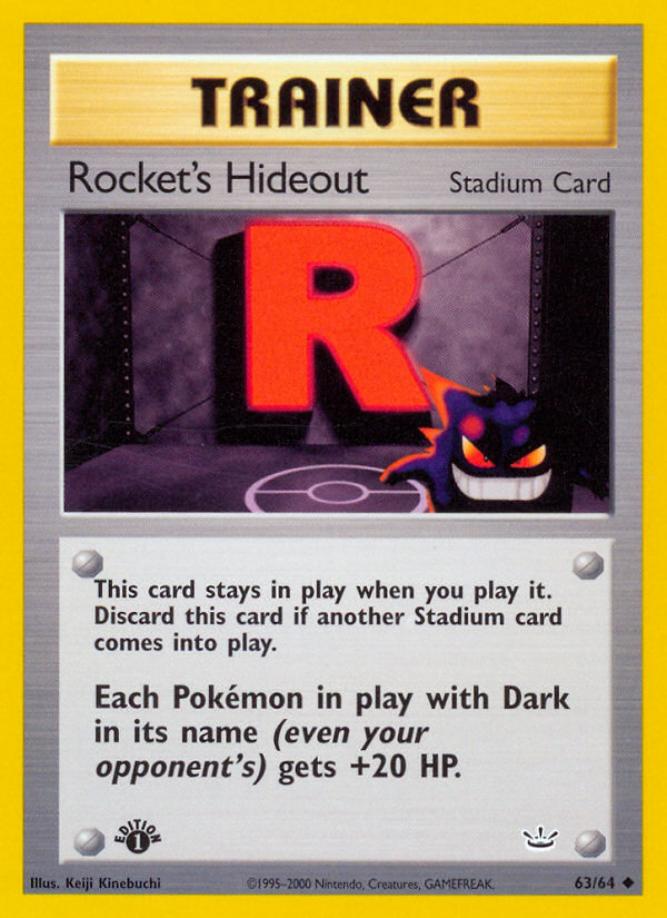 Rocket's Hideout (63/64) [Neo Revelation 1st Edition] - Card Brawlers | Quebec | Canada | Yu-Gi-Oh!