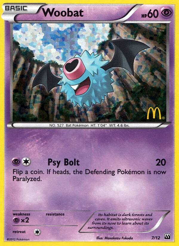 Woobat (7/12) [McDonald's Promos: 2012 Collection] - Card Brawlers | Quebec | Canada | Yu-Gi-Oh!