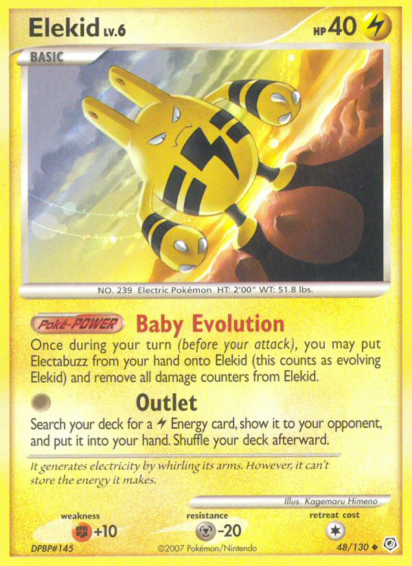 Elekid (48/130) [Diamond & Pearl: Base Set] - Card Brawlers | Quebec | Canada | Yu-Gi-Oh!