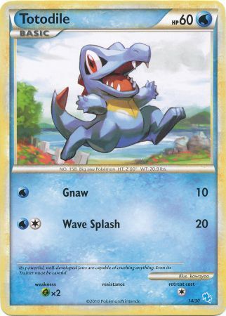 Totodile (14/30) [HeartGold & SoulSilver: Trainer Kit - Gyarados] - Card Brawlers | Quebec | Canada | Yu-Gi-Oh!