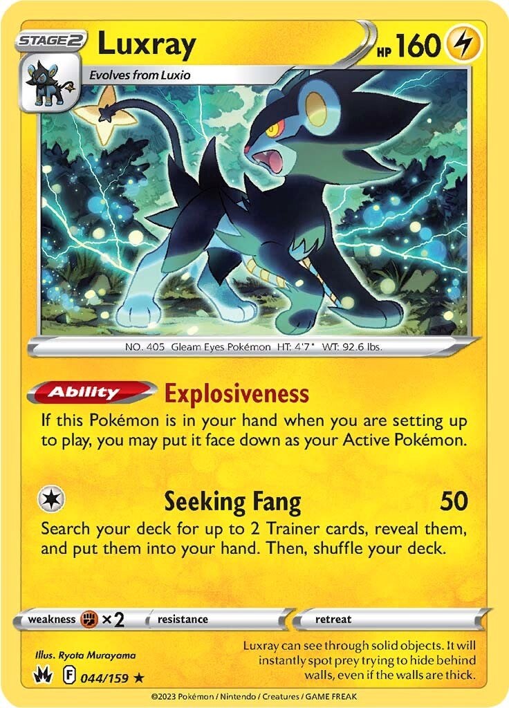 Luxray (044/159) (44) [Sword & Shield: Crown Zenith] - Card Brawlers | Quebec | Canada | Yu-Gi-Oh!