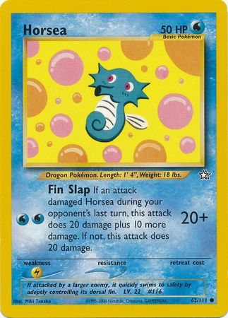 Horsea (62/111) [Neo Genesis Unlimited] - Card Brawlers | Quebec | Canada | Yu-Gi-Oh!