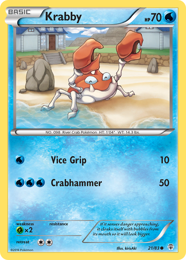 Krabby (21/83) [XY: Generations] - Card Brawlers | Quebec | Canada | Yu-Gi-Oh!