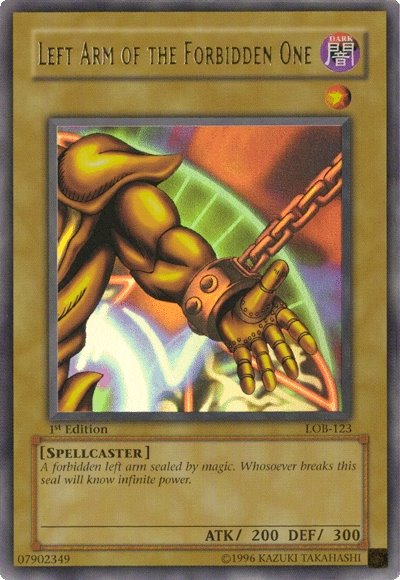 Left Arm of the Forbidden One [LOB-123] Ultra Rare - Card Brawlers | Quebec | Canada | Yu-Gi-Oh!