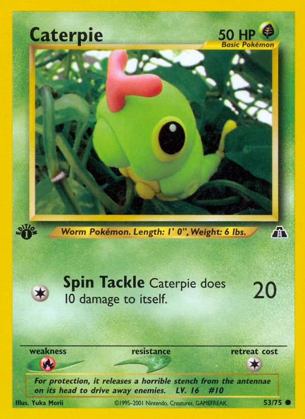 Caterpie (53/75) [Neo Discovery 1st Edition] - Card Brawlers | Quebec | Canada | Yu-Gi-Oh!