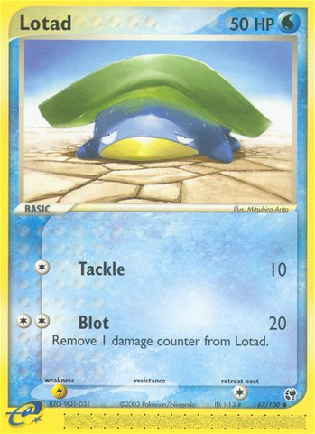 Lotad (67/100) [EX: Sandstorm] - Card Brawlers | Quebec | Canada | Yu-Gi-Oh!