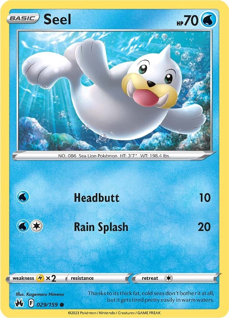 Seel (029/159) [Sword & Shield: Crown Zenith] - Card Brawlers | Quebec | Canada | Yu-Gi-Oh!