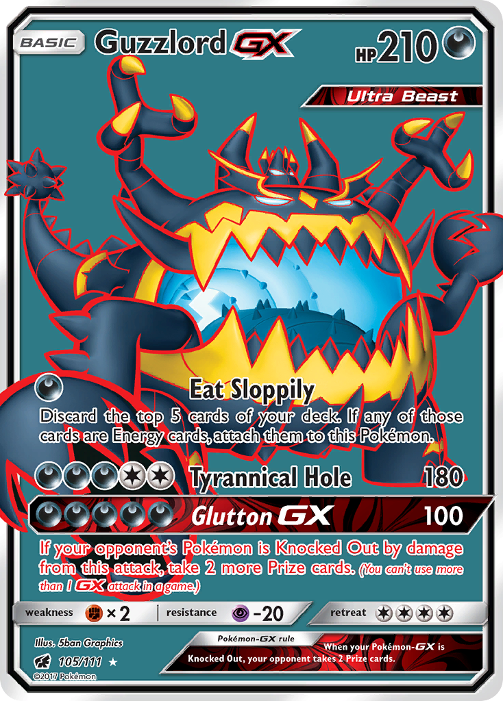 Guzzlord GX (105/111) [Sun & Moon: Crimson Invasion] - Card Brawlers | Quebec | Canada | Yu-Gi-Oh!
