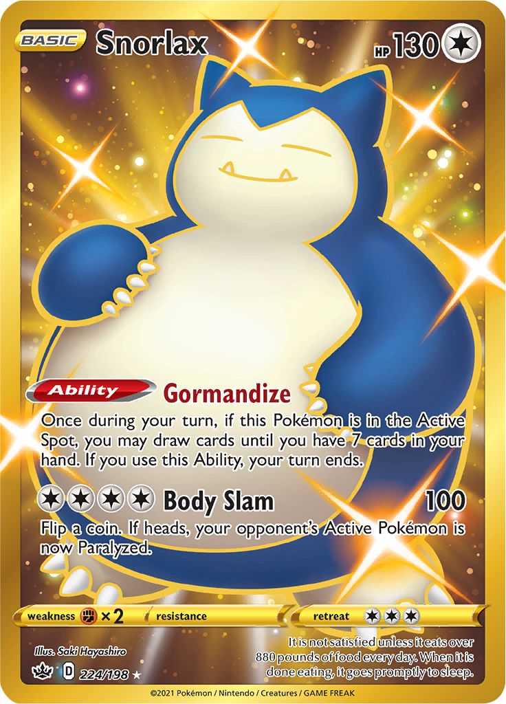 Snorlax (224/198) [Sword & Shield: Chilling Reign] - Card Brawlers | Quebec | Canada | Yu-Gi-Oh!