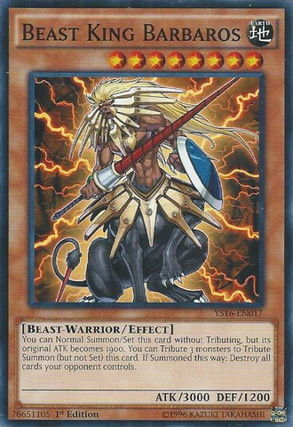 Beast King Barbaros [YS16-EN017] Common - Card Brawlers | Quebec | Canada | Yu-Gi-Oh!