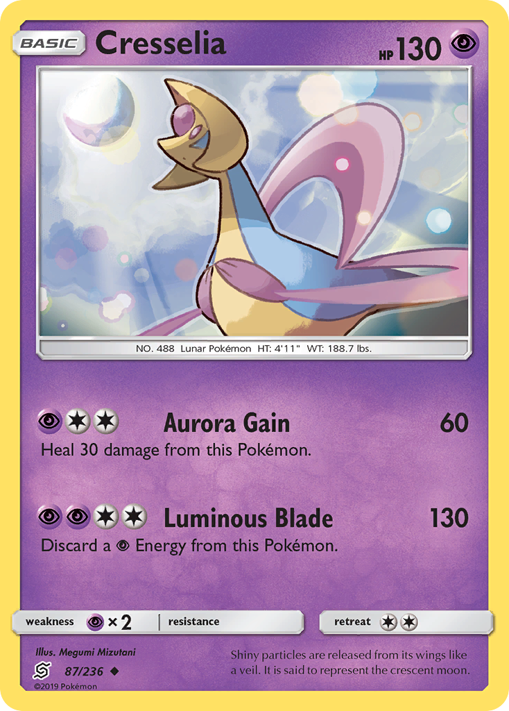 Cresselia (87/236) [Sun & Moon: Unified Minds] - Card Brawlers | Quebec | Canada | Yu-Gi-Oh!