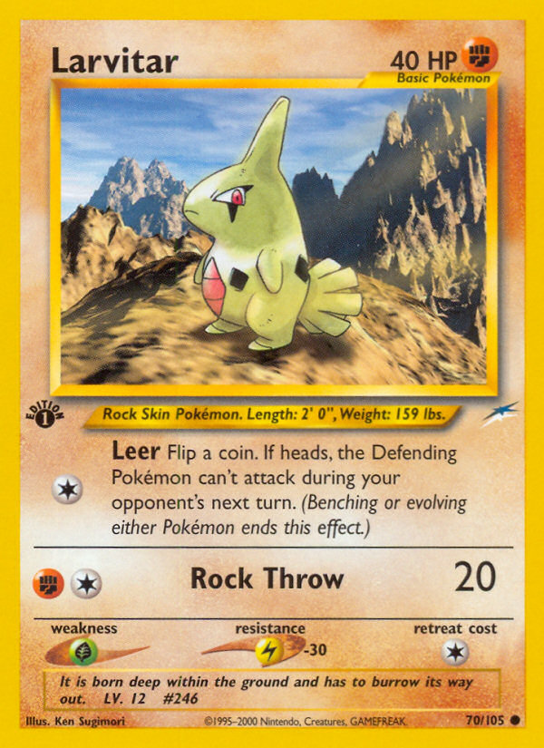 Larvitar (70/105) [Neo Destiny 1st Edition] - Card Brawlers | Quebec | Canada | Yu-Gi-Oh!