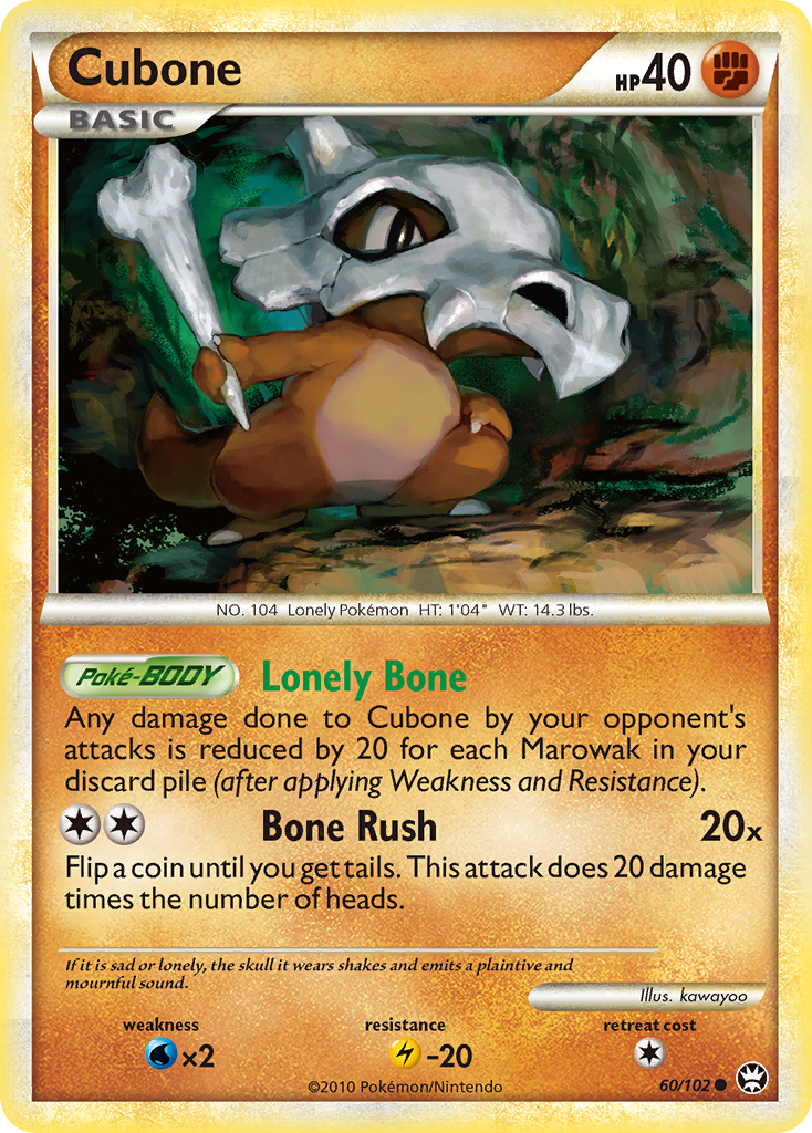 Cubone (60/102) [HeartGold & SoulSilver: Triumphant] - Card Brawlers | Quebec | Canada | Yu-Gi-Oh!