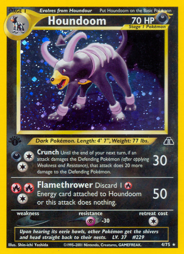 Houndoom (4/75) [Neo Discovery 1st Edition] - Card Brawlers | Quebec | Canada | Yu-Gi-Oh!