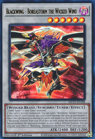 Blackwing - Boreastorm the Wicked Wind [MP23-EN188] Ultra Rare - Card Brawlers | Quebec | Canada | Yu-Gi-Oh!