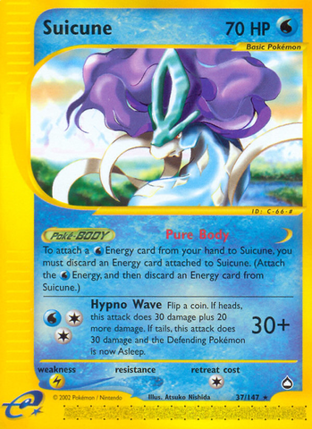 Suicune (37/147) [Aquapolis] - Card Brawlers | Quebec | Canada | Yu-Gi-Oh!