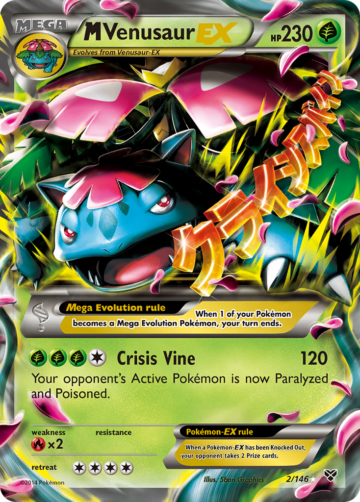 M Venusaur EX (2/146) [XY: Base Set] - Card Brawlers | Quebec | Canada | Yu-Gi-Oh!