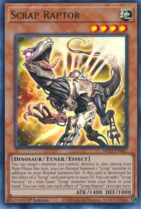 Scrap Raptor [MP22-EN067] Ultra Rare - Card Brawlers | Quebec | Canada | Yu-Gi-Oh!