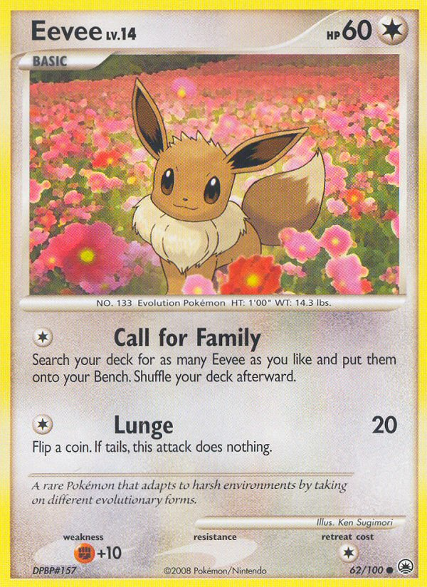 Eevee (62/100) [Diamond & Pearl: Majestic Dawn] - Card Brawlers | Quebec | Canada | Yu-Gi-Oh!