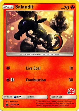 Salandit (25/156) (Charizard Stamp #31) [Battle Academy 2020] - Card Brawlers | Quebec | Canada | Yu-Gi-Oh!