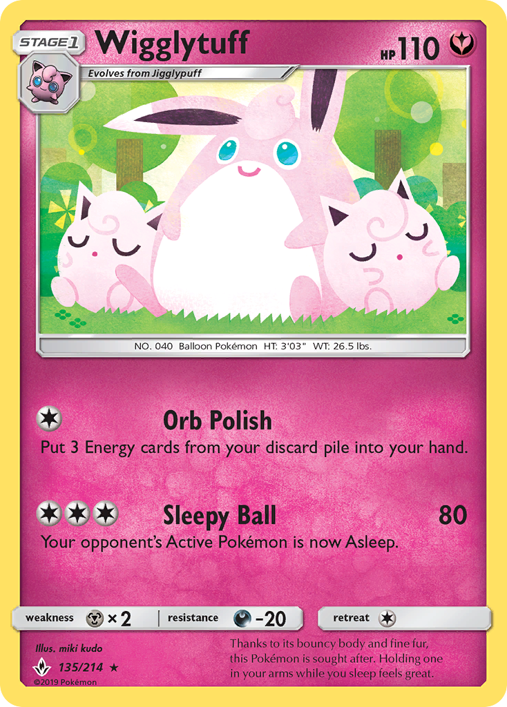 Wigglytuff (135/214) [Sun & Moon: Unbroken Bonds] - Card Brawlers | Quebec | Canada | Yu-Gi-Oh!