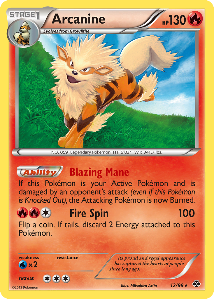 Arcanine (12/99) [Black & White: Next Destinies] - Card Brawlers | Quebec | Canada | Yu-Gi-Oh!