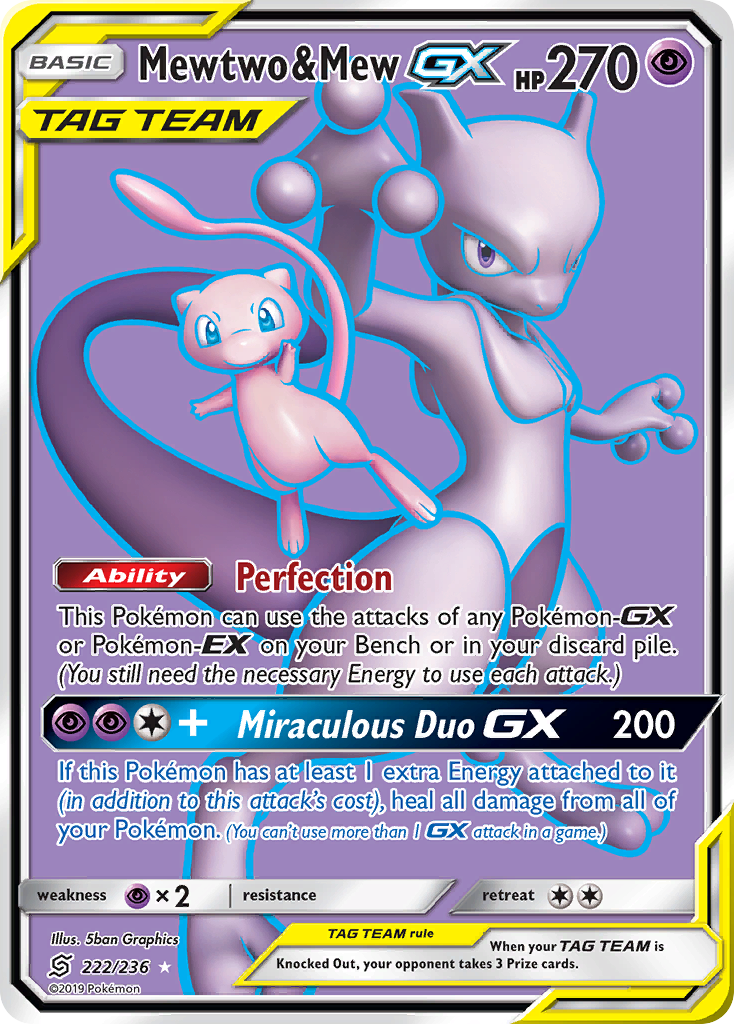 Mewtwo & Mew GX (222/236) [Sun & Moon: Unified Minds] - Card Brawlers | Quebec | Canada | Yu-Gi-Oh!