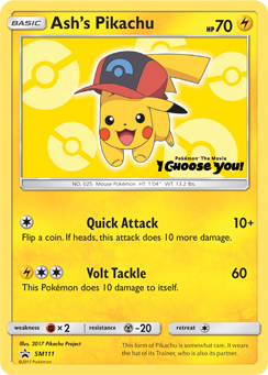 Ash's Pikachu (SM111) [Sun & Moon: Black Star Promos] - Card Brawlers | Quebec | Canada | Yu-Gi-Oh!
