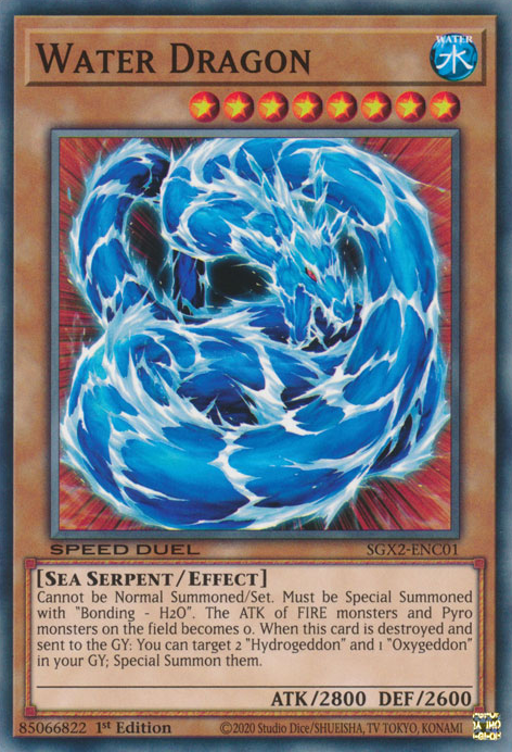 Water Dragon [SGX2-ENC01] Common - Card Brawlers | Quebec | Canada | Yu-Gi-Oh!