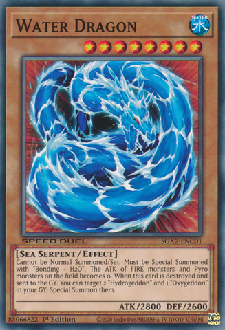 Water Dragon [SGX2-ENC01] Common - Card Brawlers | Quebec | Canada | Yu-Gi-Oh!